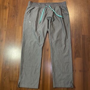 FIGS Mens Gray Pants Scrubs Technical Collection T21004T Size XXL/T